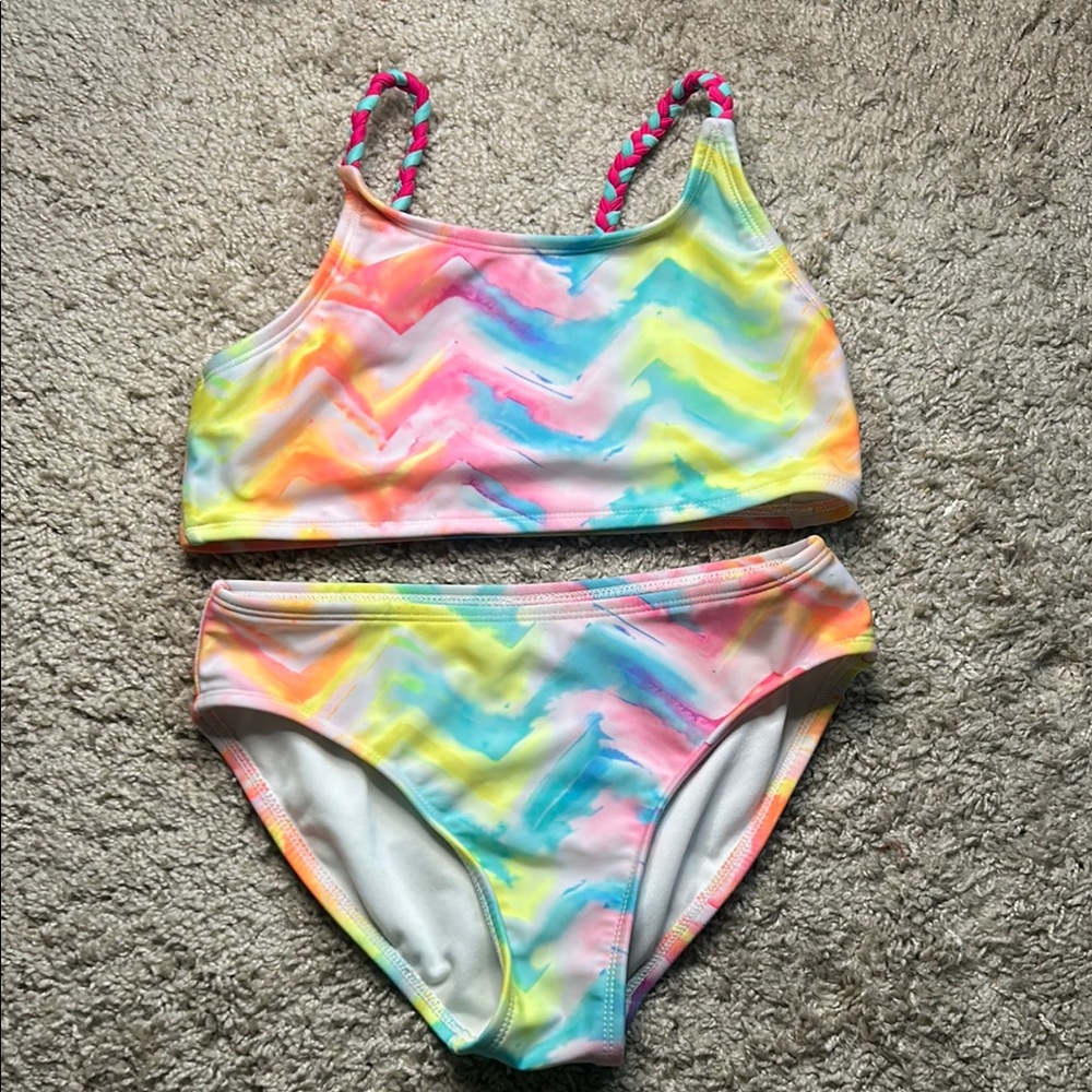 More Than Magic Tie Dye Chevron Bikini